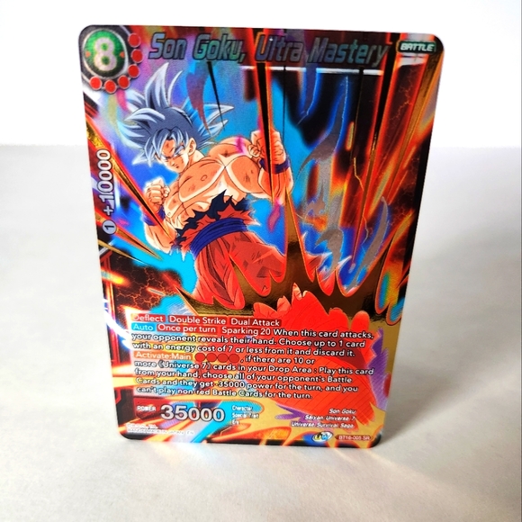 dragon ball super card game mastered ultra instinct BT16-018 SPR Realm of the Gods main image 0